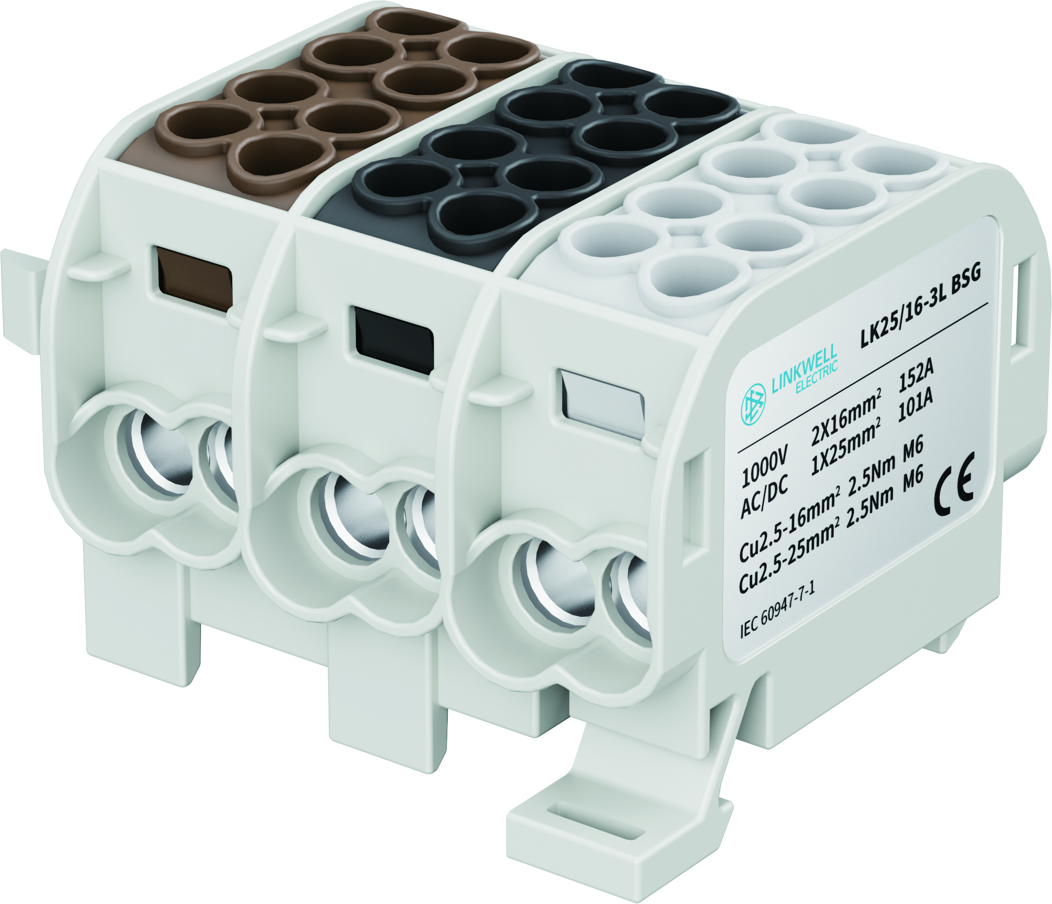 LK25/16 1极 2极 3极 4极 5极 通用型分线端子