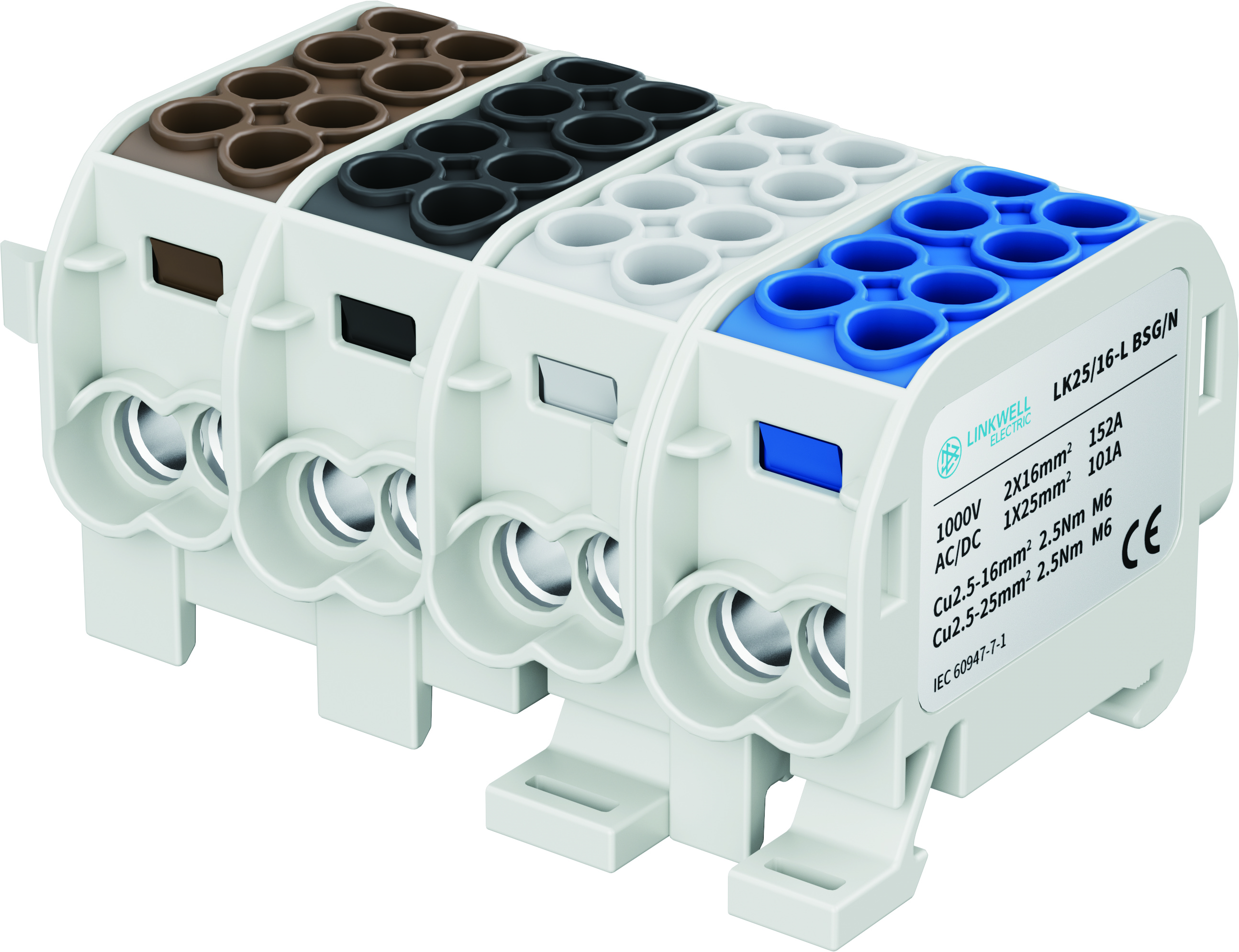 LK25/16 1极 2极 3极 4极 5极 通用型分线端子