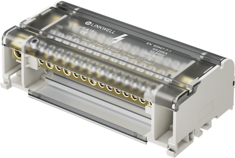 LINKWELL UK415 125A配电箱DIN导轨配电终端块