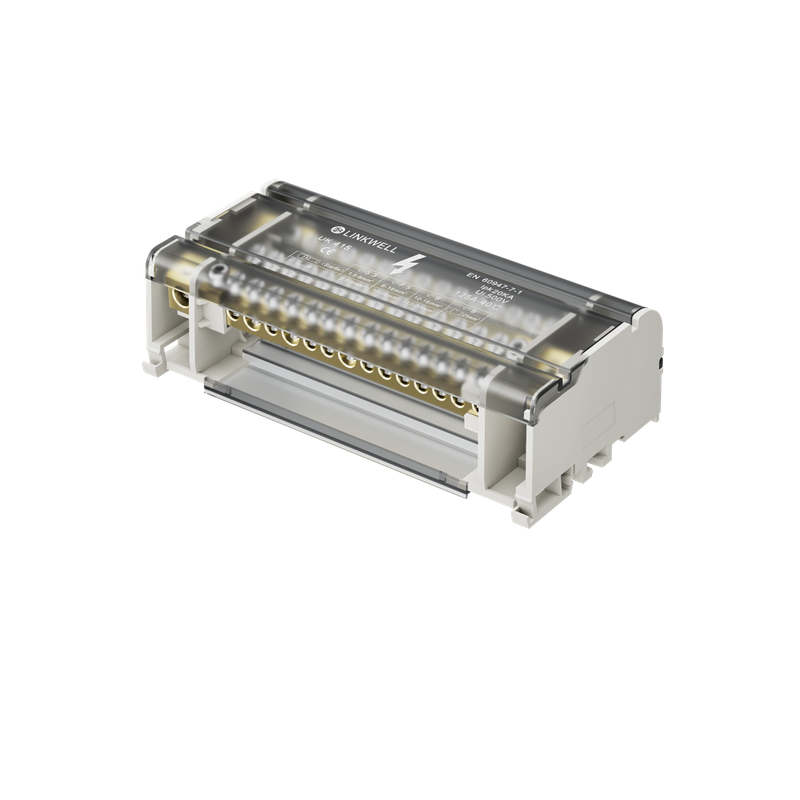 LINKWELL UK415 125A配电箱DIN导轨配电终端块