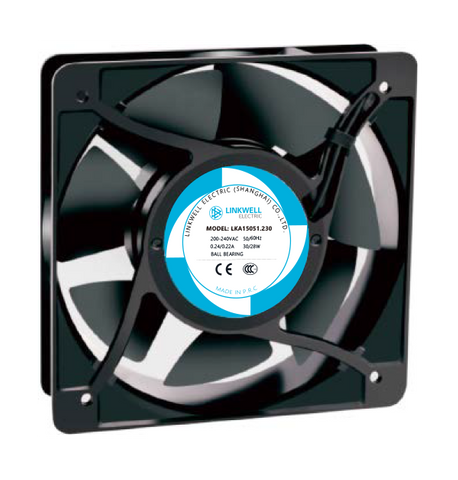 机柜风扇7叶-LKA15050通风排气球轴承轴流风扇